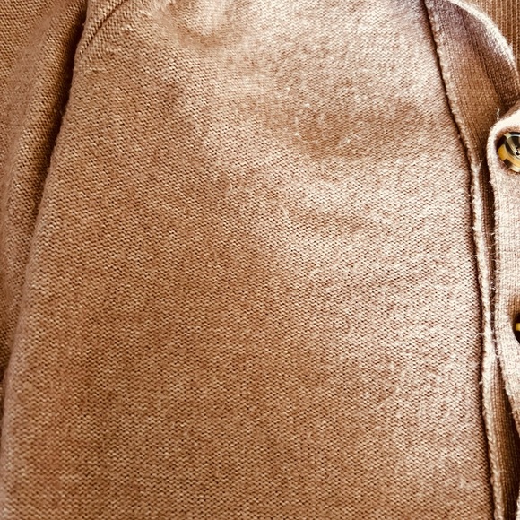 TAHARI Mauve Button Up Cardigan Sweater Collared Super Soft Women’s Sz M - Picture 7 of 11